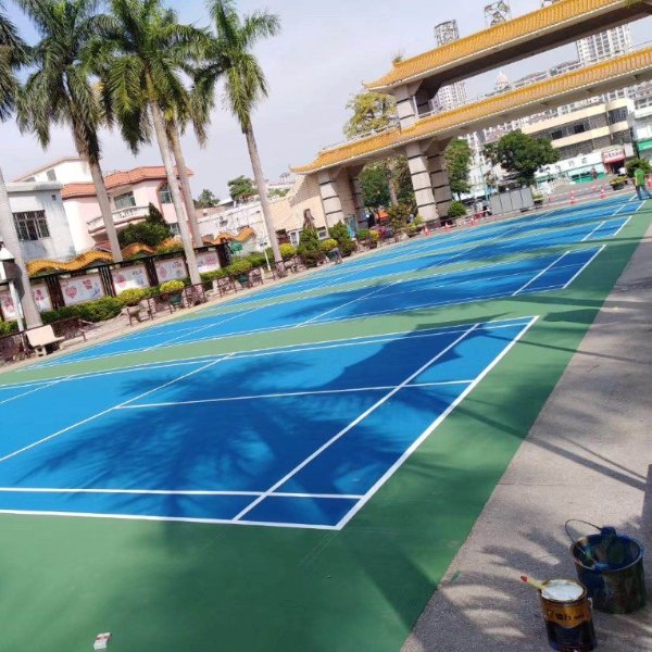 Silicon PU superb solution coating for playing field （Primer and Topcoat)