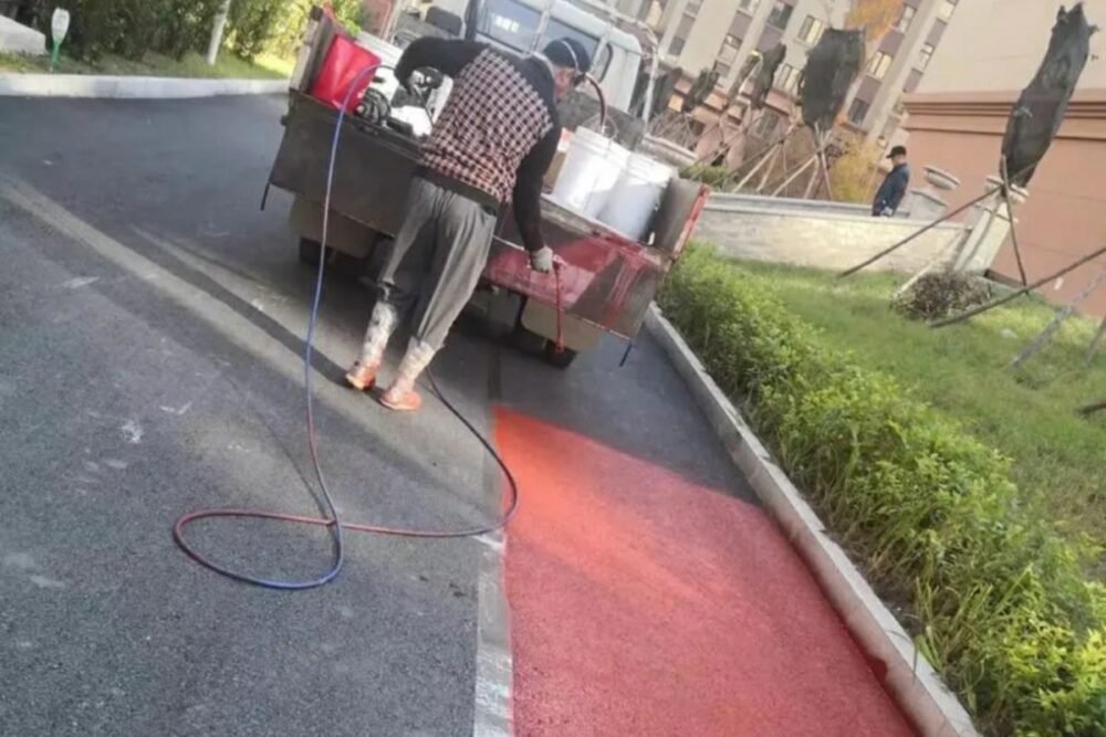 PM09C-water base paints anti corrosion and anti rust kina coatings (1) Waterborne Silicon PU Color Modification coating for asphalt pavement Topcoat